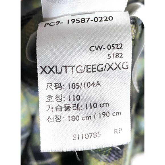 Levis The Worker Relaxed Fit Plaid Flannel Shirt Men XXL Green Blue Casual Cozy - Picture 9 of 9